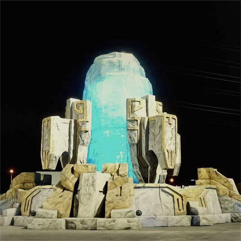 游戏透明树脂雕塑场景造型 英雄联盟发光树脂造型